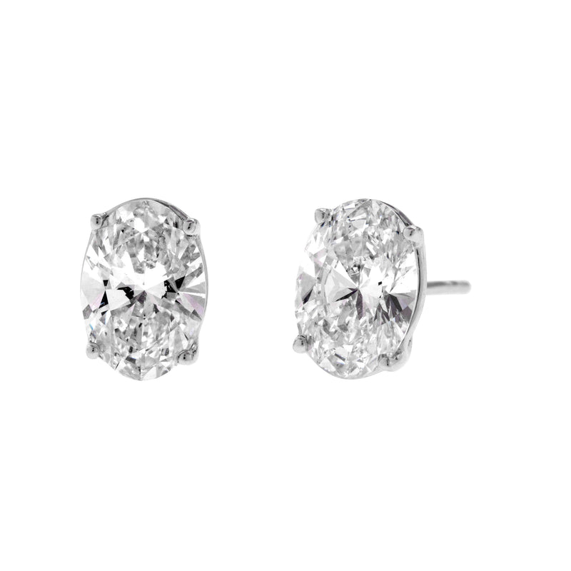 14K Yellow Gold Four Prong Round Brilliant Lab Created Diamond Stud Earrings  (0.25 CTW - F-G / VS2-SI1)